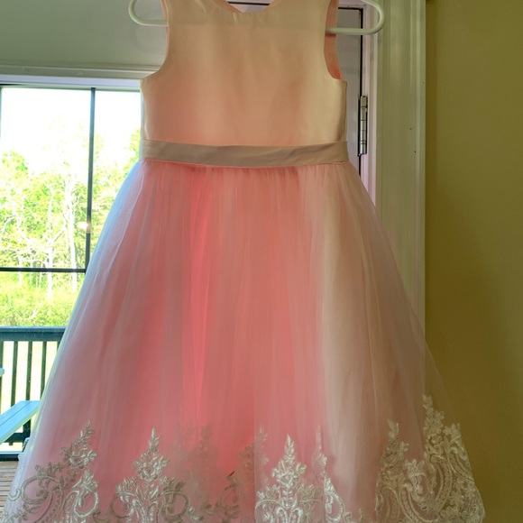 Flower Girl Dress Size 10 Pink - Picture 1 of 4